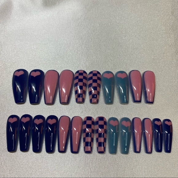 24 piece set of Press on Nails Coffin Shape - Picture 11 of 11